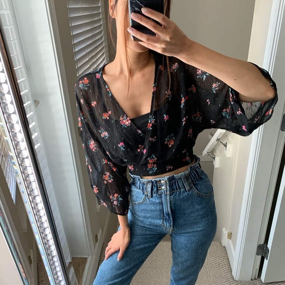 Forever21 Floral Kimono Top - Picture 1 of 7